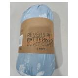 Reversible patternedduvet cover