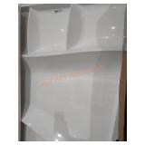 White Shower stall 62"L ï¿½ 60"H ï¿½ 3"D
