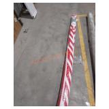 Red and White Plastic Rug (Unknown Size)