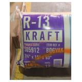 Fiberglass Insulation R-13 3.5" x 15" x 93"