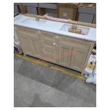 Double Sink Vanity 60" x 34.5" x 19" APPROX