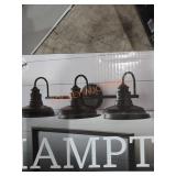 Hampton bay 3-light Vanity fixture, Matte black