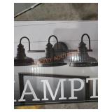 Hampton bay 3-light Vanity fixture, Matte black