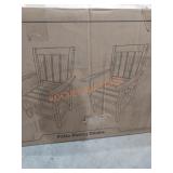 Grey Patio dinning chairs