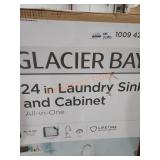 Glacier Bay 24" laundry sink and cabinet
