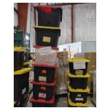 6 HDX 27 Gal. Totes, 1 Has Damage,