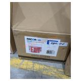 (6) Nicor Mirror Adjustable Exit Sign
