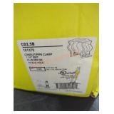 Box of conduit/pipe clamps