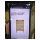 Cascade 24 in. W x 18.5 in. D x 35.5 in. H Bath