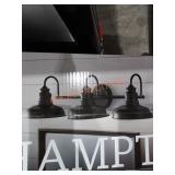 Hampton bay 3-light Vanity fixture, Matte black