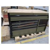 Husky 52" Mobile Workbench with Solid Wood Top