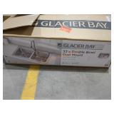 Glacier Bay 33" Double Bowl Dual Mount Sink