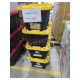 4 HDX 12 Gal. Totes