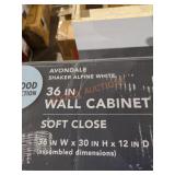 36" Wall Cabinet Assembly required 36" Wall Cabinet Assembly required