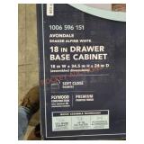 18" Drawer Base Cabinet 18" Drawer Base Cabinet