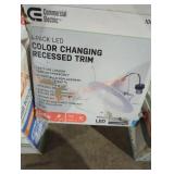 Color changing recessed trim Color changing recessed trim