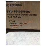 Unfinished 6 Drawer Dresser Assembly Required Unfinished 6 Drawer Dresser Assembly Required