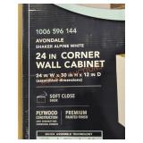 24" Corner Wall Cabinet Assembly Required 24" Corner Wall Cabinet Assembly Required