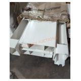 White plastic drain White plastic drain