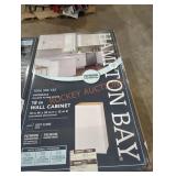 1 18" white wall cabinet 1 18" white wall cabinet