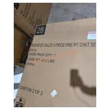 Redwood Valley Fire Pit Chat Set MISSING Box 1 Redwood Valley Fire Pit Chat Set MISSING Box 1