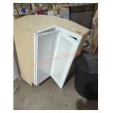 White lazy Susan cabinet base White lazy Susan cabinet base