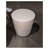 18in Geometric Shell End Table 18in Geometric Shell End Table