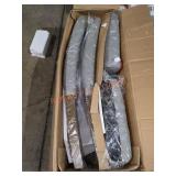 (2) Grey Fabric Chairs (2) Grey Fabric Chairs