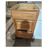 18" x 25" x 35" stained cabinet base 18" x 25" x 35" stained cabinet base