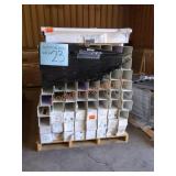 White Plastic Privacy Fence Corner Posts, 36" x White Plastic Privacy Fence Corner Posts, 36" x