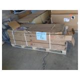 3 Boxes 99" Metal Bifold Doors, and Metal Grid 3 Boxes 99" Metal Bifold Doors, and Metal Grid