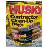 1 Box Husky 50 count 42 Gal Contractor Bags