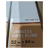 52"x64" Vinyl Blinds Qty 4