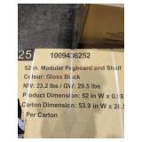 52" Pegboard W Shelf