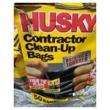 1 Box Husky 50 count 42 Gal Contractor Bags