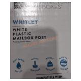 White Plastic Mailbox Post