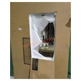 36"x72" Rectangular Black Aluminum Frame Mirror