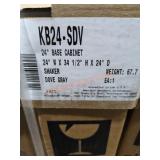24" Base Cabinet Grey
