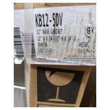 12" Base Cabinet Grey