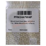 7" Wood Grain Foam Mats