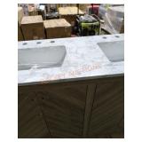 48" Vanity W 2 Bowl Sink
