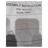 Round Table Assembly Required