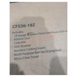 Lucifer 18 Gauge Stainless Farmhouse Sink