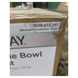 Glacier Bay 33 Double Bowl Stainless Steel Sink