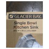 22" Single Bowl Kitchen Sink