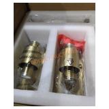 2 Glass Wall Sconces