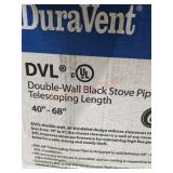Double Wall Black Stove Pipe