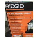 Ridgid 1/3 HP Sump Pump