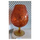 Twisted Stem Ribbed Optic Empoli Pedestal Bowl Twisted Stem Ribbed Optic Empoli Pedestal Bowl