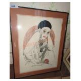Crewel Fancy Clown Embroidery Art Crewel Fancy Clown Embroidery Art